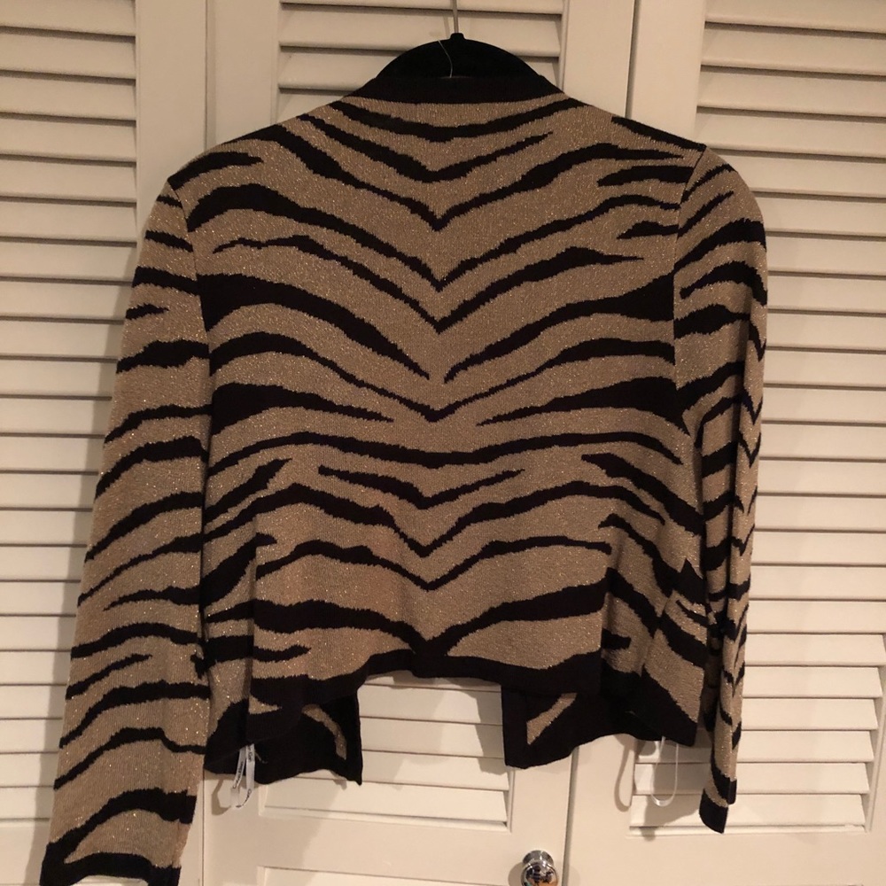 Calvin Klein animal print cardigan